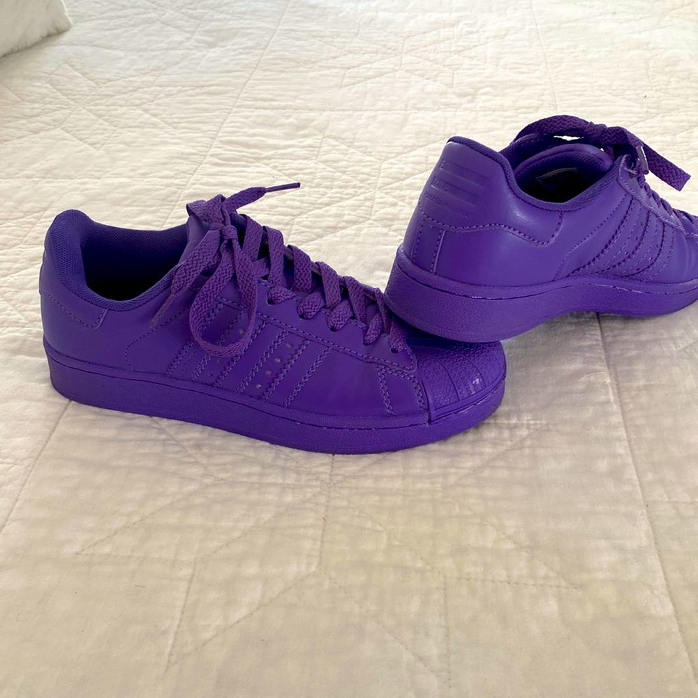Adidas Superstar x Pharrell Williams Purple Sneakers